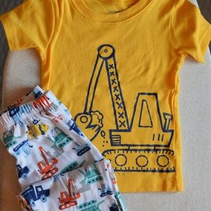 Construction Zone Pajamas- Size 2T